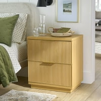Deals on Better Homes & Gardens Lillian Fluted 2-Drawer Nightstand with USB