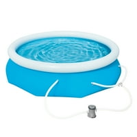 Deals on Bluescape 10ft x 30-in Round Inflatable Above Ground Pool Set