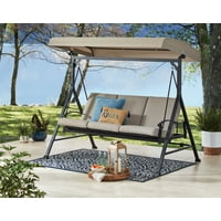 Mainstays Belden Park 3 Person Convertible Daybed Swing w/Canopy Deals