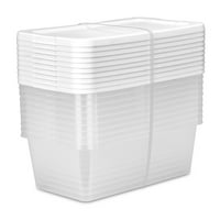 Sterilite 6 Quart Storage Boxes Plastic Set of 10 Deals